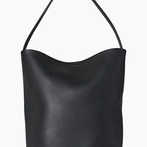 The Row Park Tote *Large* Black Leather Shoulder Bag
